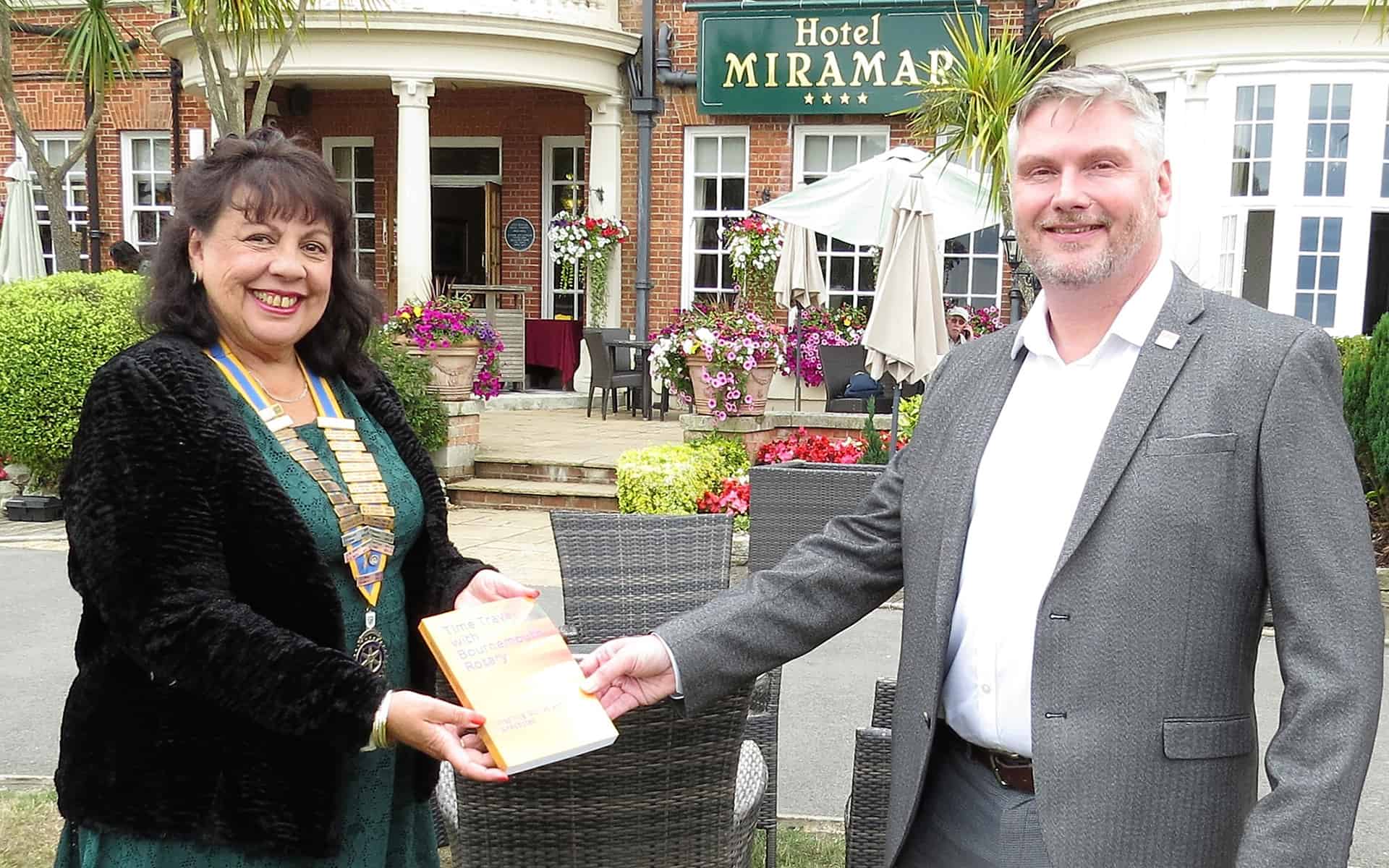 Presentation from Bournemouth Rotary to Combat Stress