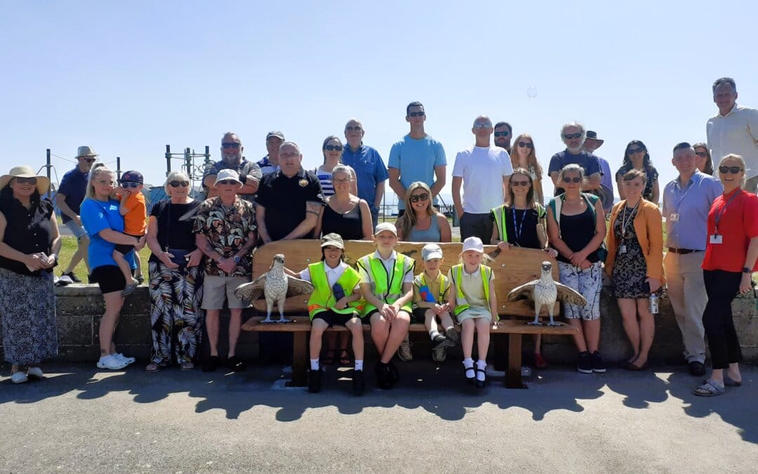 Winning young artists see their nature-inspired benches unveiled at Hamworthy Play Park
