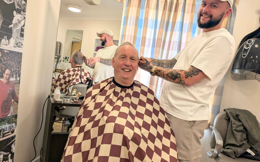 Dementia Friendly Barbers bring smiles, laughter, and nostalgia to Weymouth care home