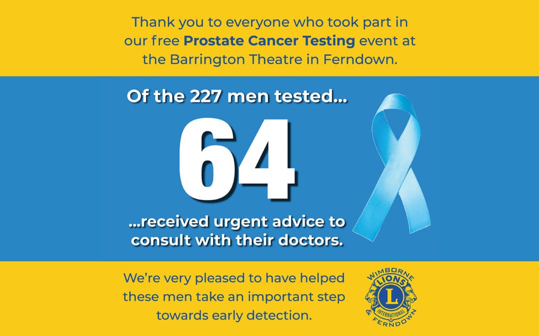 Free Prostate Cancer Testing Event in Ferndown