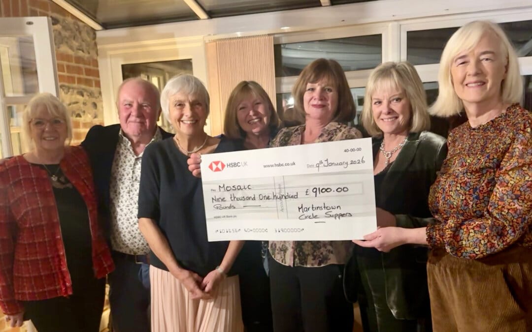 Martinstown Circle Suppers Raises £9,100 for Mosaic