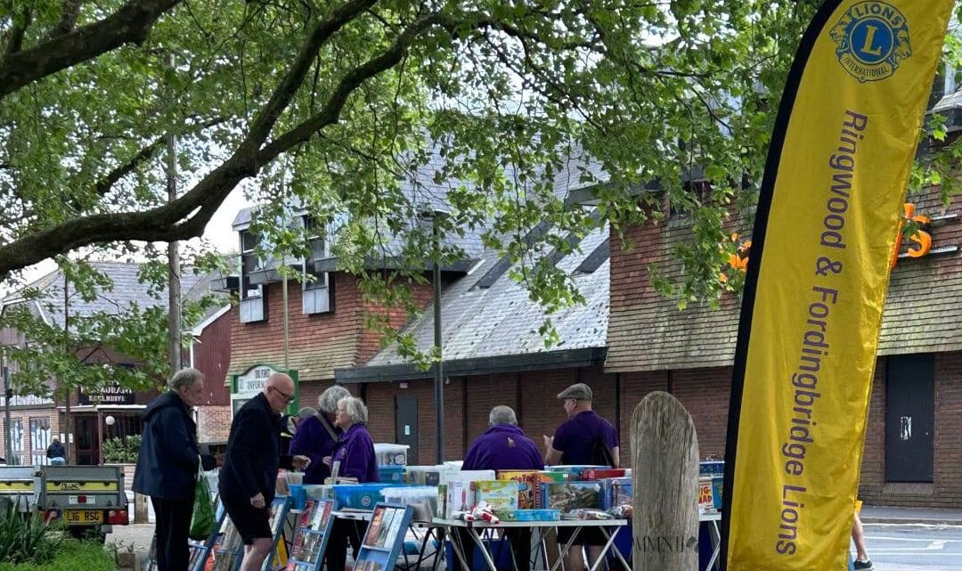 R&F Lions Bookstall Collecting for New Forest For Ukraine