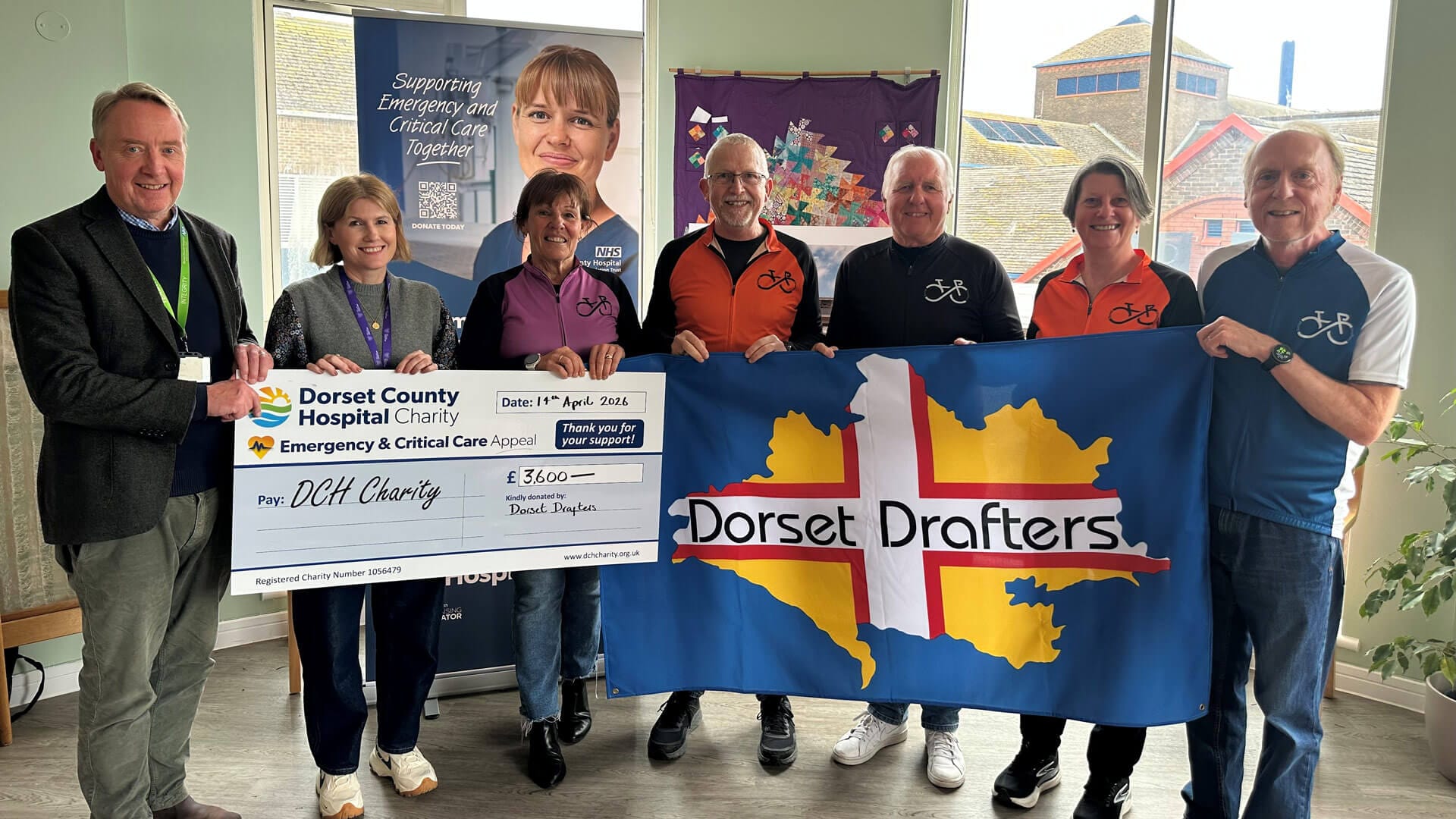 Dorset Drafters raise £3,600 for Dorset County Hospital
