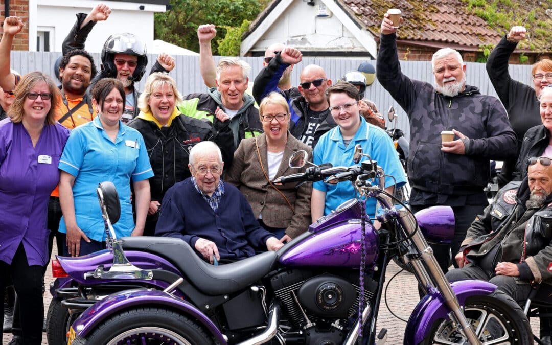 Motorbiking community rallies for Parkstone care home resident’s special wish