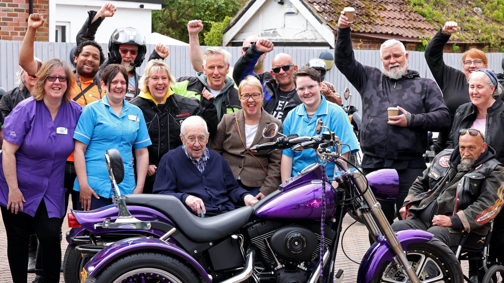 Motorbiking community rallies for Parkstone care home resident’s special wish
